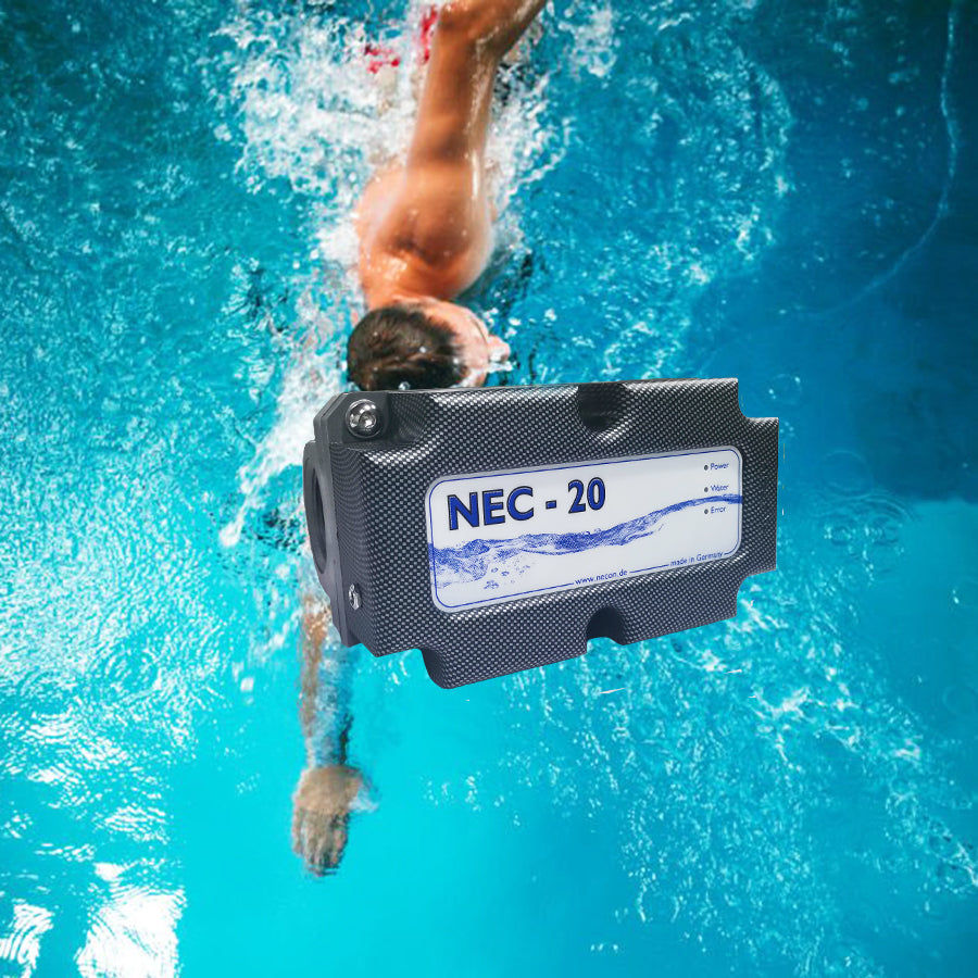 NEC-20 Copper and Silver Ion disinfection System,Suitable for a 20 cubic meter swimming pool, made in Germany, with water quality disinfection, sterilization, algae inhibition, and odor removal. 100% chemical free, suitable for small swimming pools