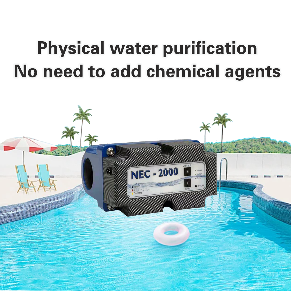 NEC-2000 NECON Copper and Silver Ion disinfection System, Suitable for swimming pools of 20-40 cubic meters, made in Germany, 100% chemical free、Fast disinfection、Long time bacteriostasis、No wastewater、Deodorization