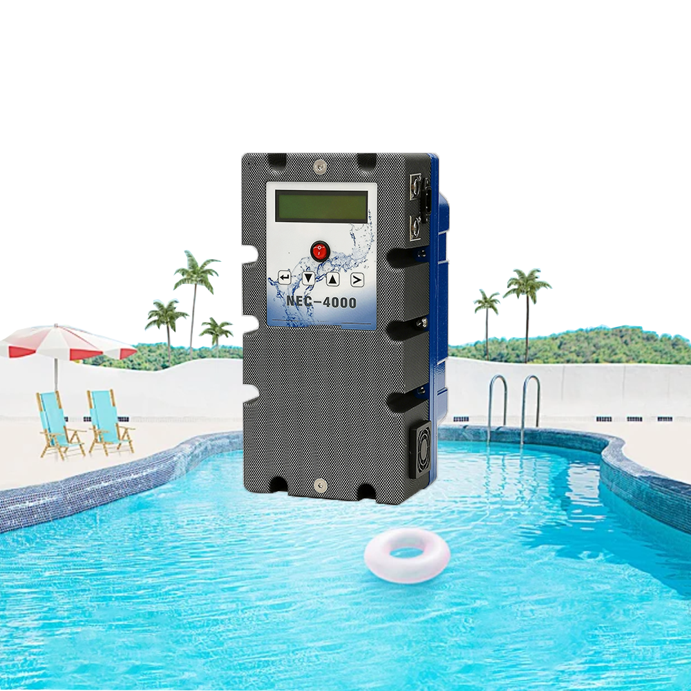 NEC-4000.9 Copper and Silver Ion disinfection System,Suitable for swimming pools with a size of 60-120 cubic meters, made in Germany, with water quality disinfection, sterilization, algae inhibition, and odor removal, 100% chemical free