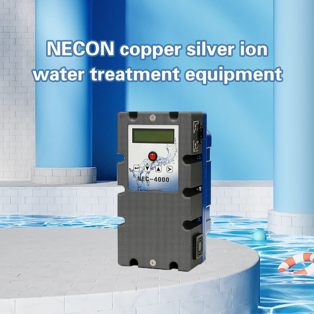 NEC-4000.5 NECON Copper and Silver Ion disinfection System, Suitable for swimming pools of 40-60 cubic meters, made in Germany, 100% chemical free、Fast disinfection、Long time bacteriostasis、No wastewater、Deodorization