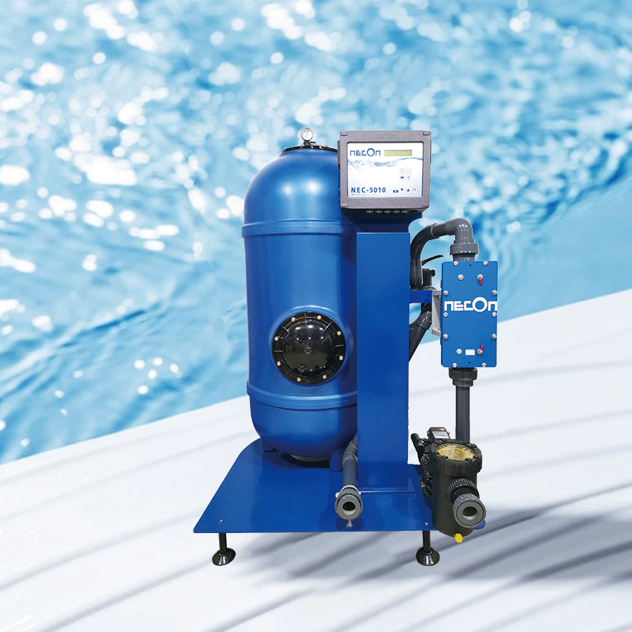 NECON Komplett-Technik,Integrated machine, economical, environmentally friendly and energy-saving, effectively removes all pollutants from the water Pure physical water purification method, 100% without chemical additives