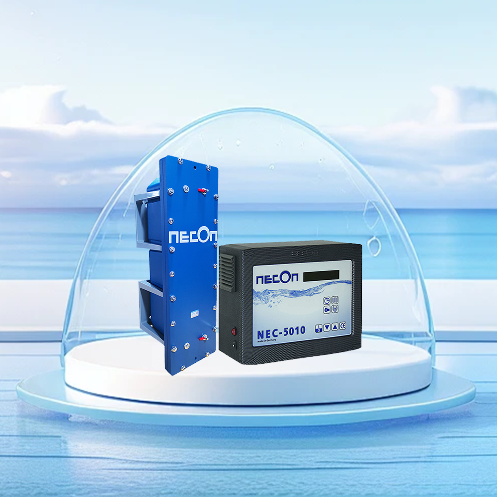 NECON Copper and Silver Ion Disinfection System, NEC-5010.1, suitable for swimming pools of 40-60 cubic meters, made in Germany, 100% chemical free、Fast disinfection、Long time bacteriostasis、No wastewater、Deodorization