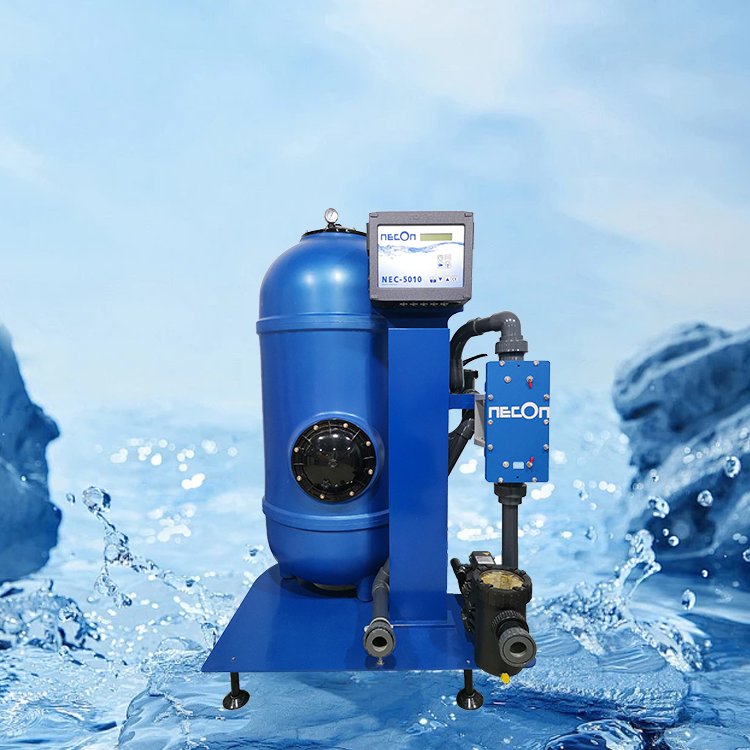 NECON Komplett-Technik，Integrated machine, economical, environmentally friendly and energy-saving, effectively removes all pollutants from the water Pure physical water purification method, 100% without chemical additives