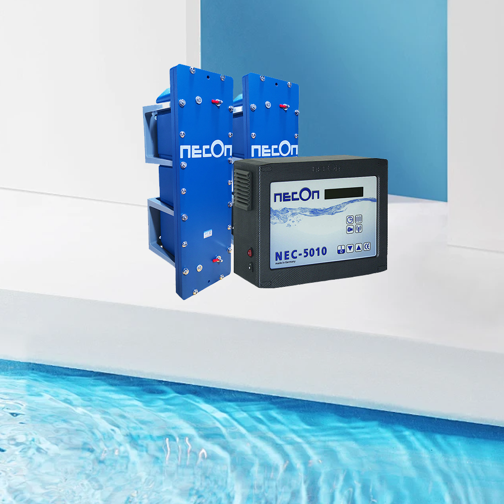 NEC-5010.5 Copper and Silver Ion disinfection System,Suitable for swimming pools of 200-400 cubic meters, made in Germany, with water quality disinfection, sterilization, algae inhibition, and deodorization, 100% chemical free