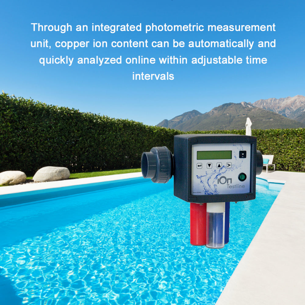 IOn Testline swimming pool dedicated online water quality testing equipment, swimming pool water quality monitoring device, copper silver ion detector, swimming pool equipment