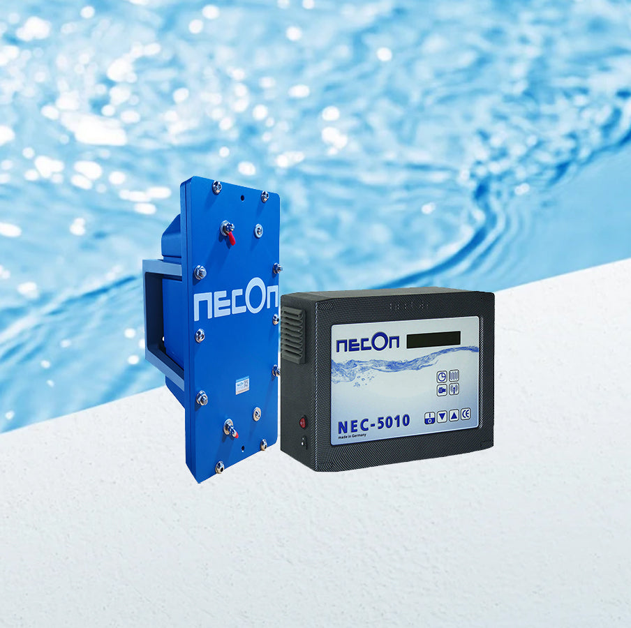 Ionic water treatment and disinfection equipment for hot spring swimming pools, model NEC-5010.2 copper silver ion sterilizer, ion sterilization technology cleaning and sterilization equipment