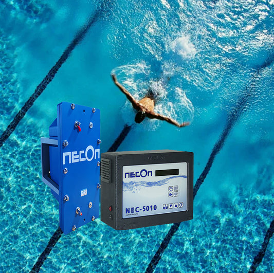 NEC-5010.2 Copper and Silver Ion disinfection System, Made in Germany, 100% chemical free, Fast disinfection, Long time bacteriostasis, algae growth inhibition, Deodorization，suitable for swimming pools of 60-120 cubic meters