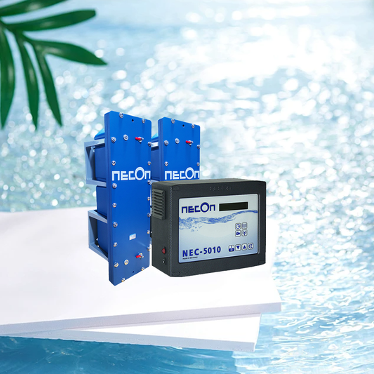 NEC-5010.5 Copper and Silver Ion disinfection System,Suitable for swimming pools of 200-400 cubic meters, made in Germany, with water quality disinfection, sterilization, algae inhibition, and deodorization, 100% chemical free