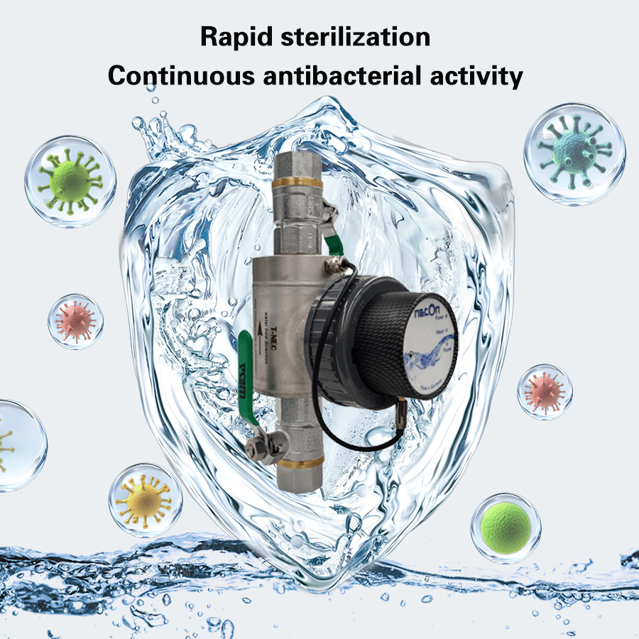 T-NEC Home water treatment equipment, German made copper silver ion water purification system, 100% chemical free, creating a healthy and safe water source for families